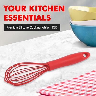 Silicone Wire Cooking Whisk Non Scratch Cooking Utensil