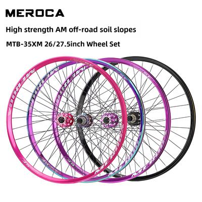 Meroca山地车轮毂组26/ 27.5英寸盘式制动器斜坡车120大声刷楼梯