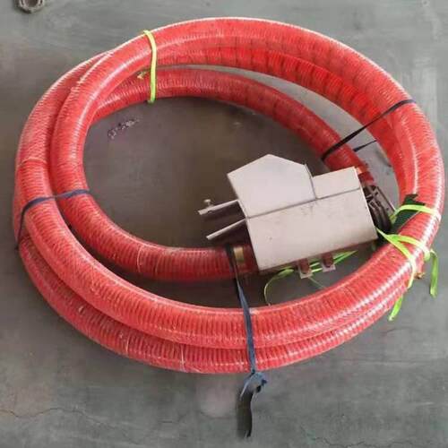120型软管吸粮机小型电动工地石灰抽沙机塑料干沙上料输送机