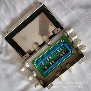 不锈钢地磅接线盒JXH-S10-MN带mifeng接头四线制接线地磅接线盒