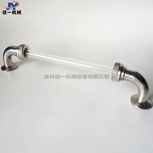 卫生级快装弯头式玻璃管位计 不锈钢快接玻璃管式液位计 水位计