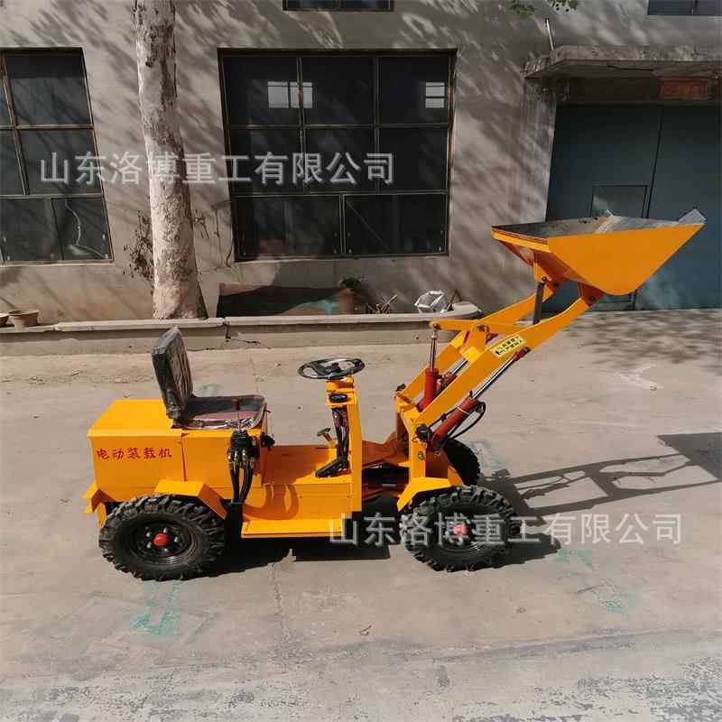 新能电源养殖场电动铲车动驱760四装载厂机酒用电动小铲车
