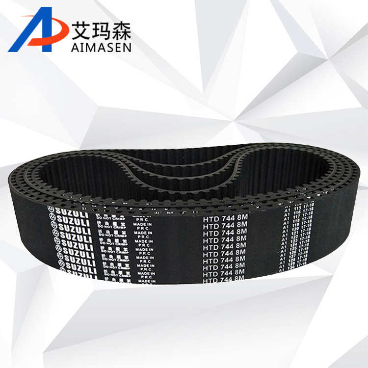黑色橡胶同步带HTD8M800-30 耐磨橡胶环形带5M 8M 14M工业皮带