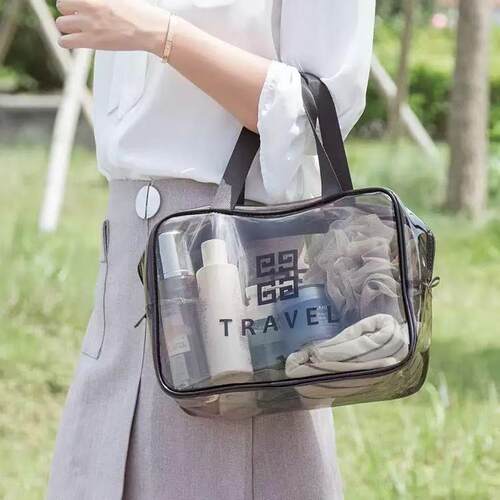 PVC Clear Storage Bag, Multi-functional Large Capacity Water