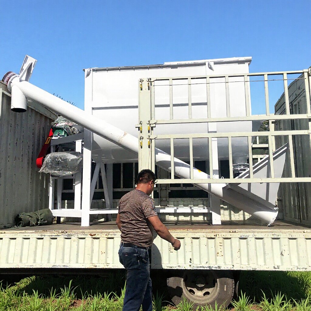 手动碟阀出料双螺带砂浆搅拌机