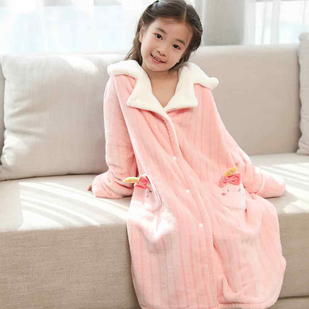 儿童浴袍秋冬珊瑚绒浴女JXRET001衣宝宝浴睡袍男童童女新品珊瑚绒