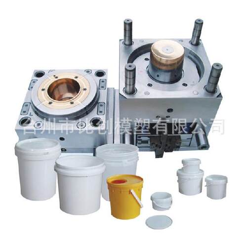 塑料方形/圆形水桶油漆桶胶水桶模具加工塑胶模具注塑加工