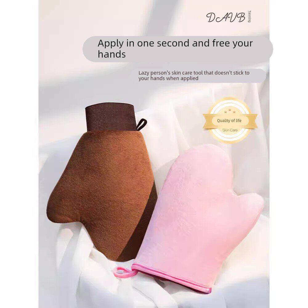 擦身体乳手套美黑油快速涂抹神器擦素颜霜精油懒人按摩植绒工具