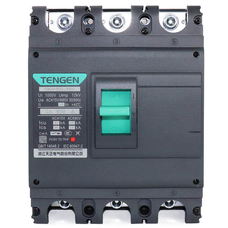 天正TGM1N-800L/3300塑壳断路器空气开关3P三相800A总闸刀