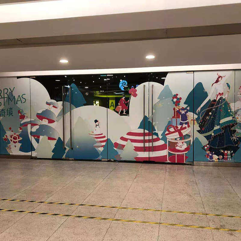 深圳UV喷绘厂家打印超透磨砂贴 圣诞新年橱窗玻璃贴 可定制尺寸,节庆用品/礼品,圣诞装饰品,淘宝优惠券,粉丝福利购,淘宝优惠卷