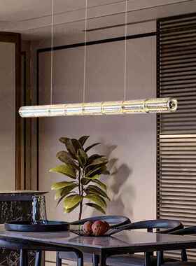 FLOS设计师意式极简光影餐厅吊灯吧台岛台灯触控开关一字长条吊灯