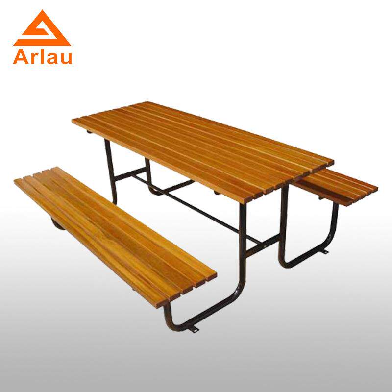 厂家直销户外休闲桌椅公园实木桌椅室外庭院简约桌椅