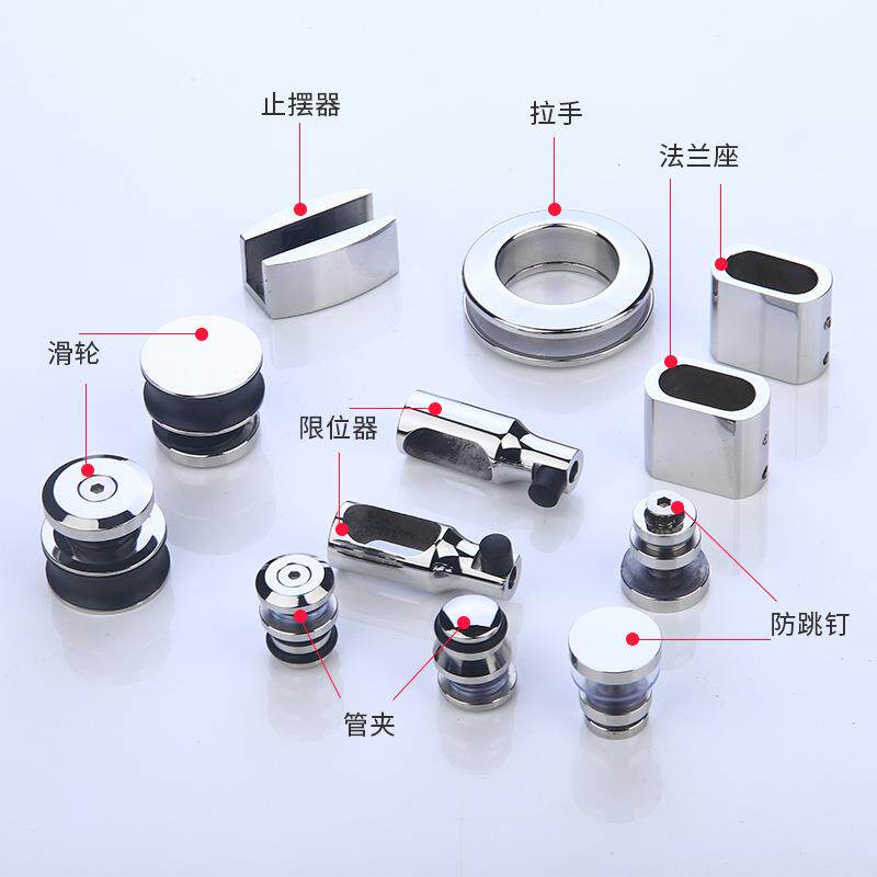 希比信不锈玻璃移门BC-08401配件静音滑轮拉门吊钢轮吊门趟五金厂