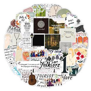 Taylor Folk Guitar Alison Laptop Swift Stickers 50PCS Song