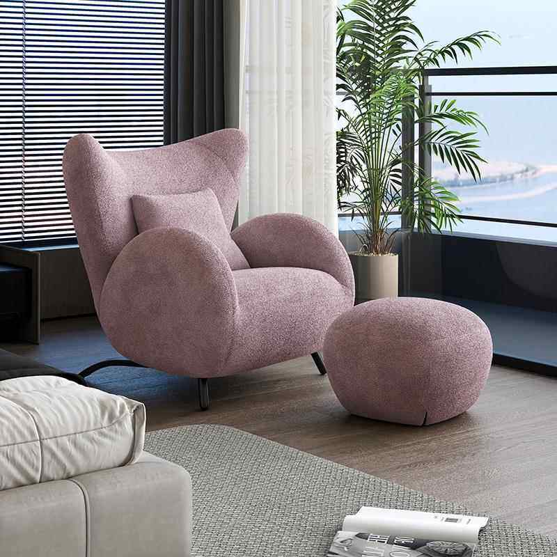 云何住奶油风羚羊单人客厅沙发布艺休闲椅中古风卧室家用懒人沙发,住宅家具,其它椅子,淘宝优惠券,粉丝福利购,淘宝优惠卷