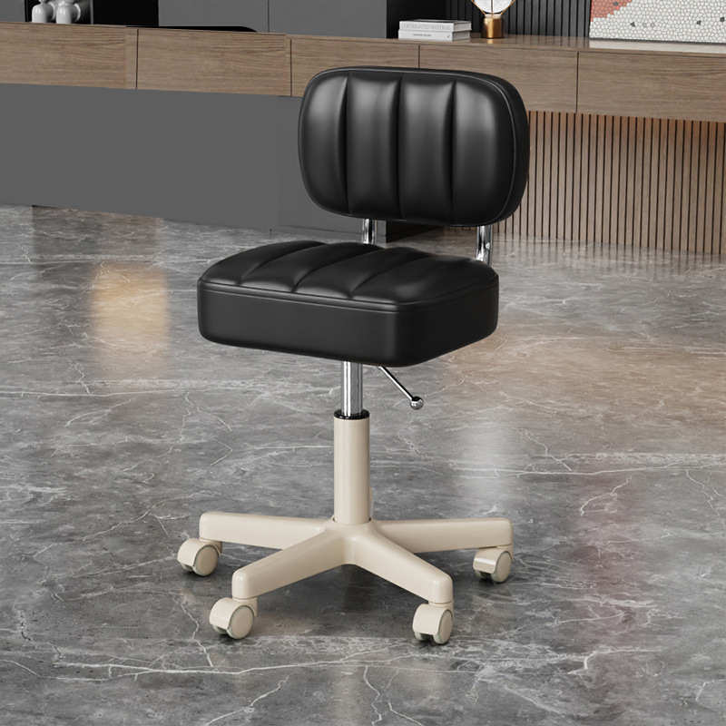 美容院专用美容凳子升降滑轮美发美甲师理发店大工椅家用靠背椅子