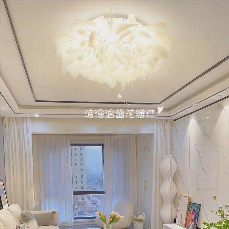 大观客厅灯现代简约主卧室灯意花馨瓣餐64233厅灯温创房园间卧室