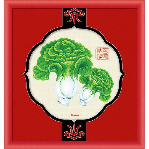 Ks十字绣绣客厅餐厅全新印花棉线系列经典中国风小画百菜纳芙