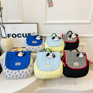 甜美小女孩双肩包出门拼色幼儿园宝宝外出小揹包日式小学书包轻便