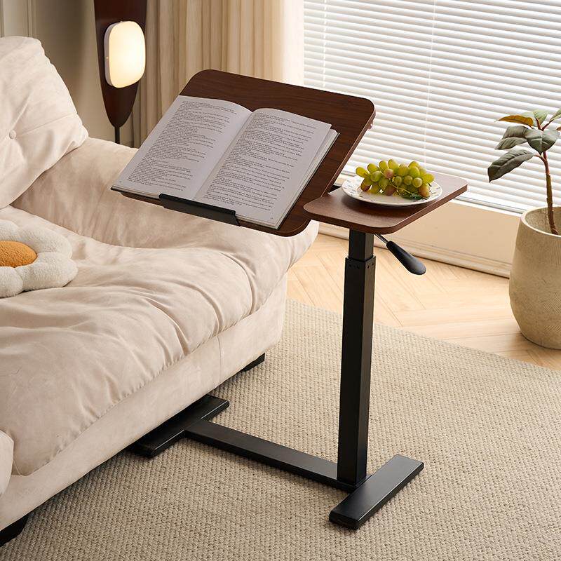 小型升降床边桌升降电脑桌家用办公书桌可移动桌子学生写字桌边桌