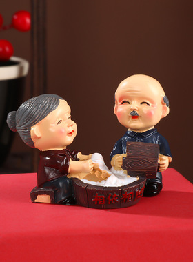 公寿婆爷爷奶奶蛋糕蛋糕装饰摆件