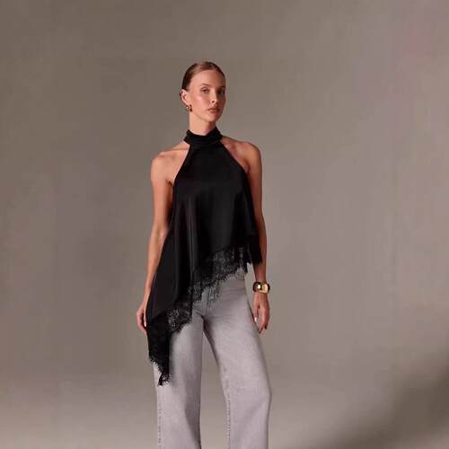 Women'S Halter Neck Vest – Sleeveless Open Back With