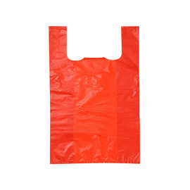 红色塑料背心袋大中小号，手提式一次性水，果蔬菜市场包装方便袋