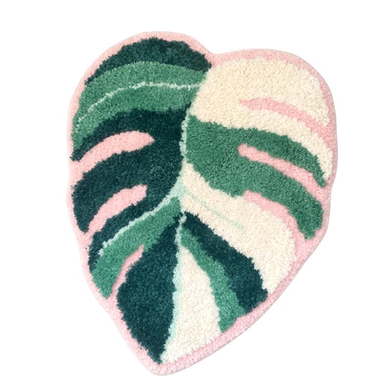 正品DP手龟工原创白锦背叶绿植ns地毯家用卧D室客厅浴室吸水地垫i