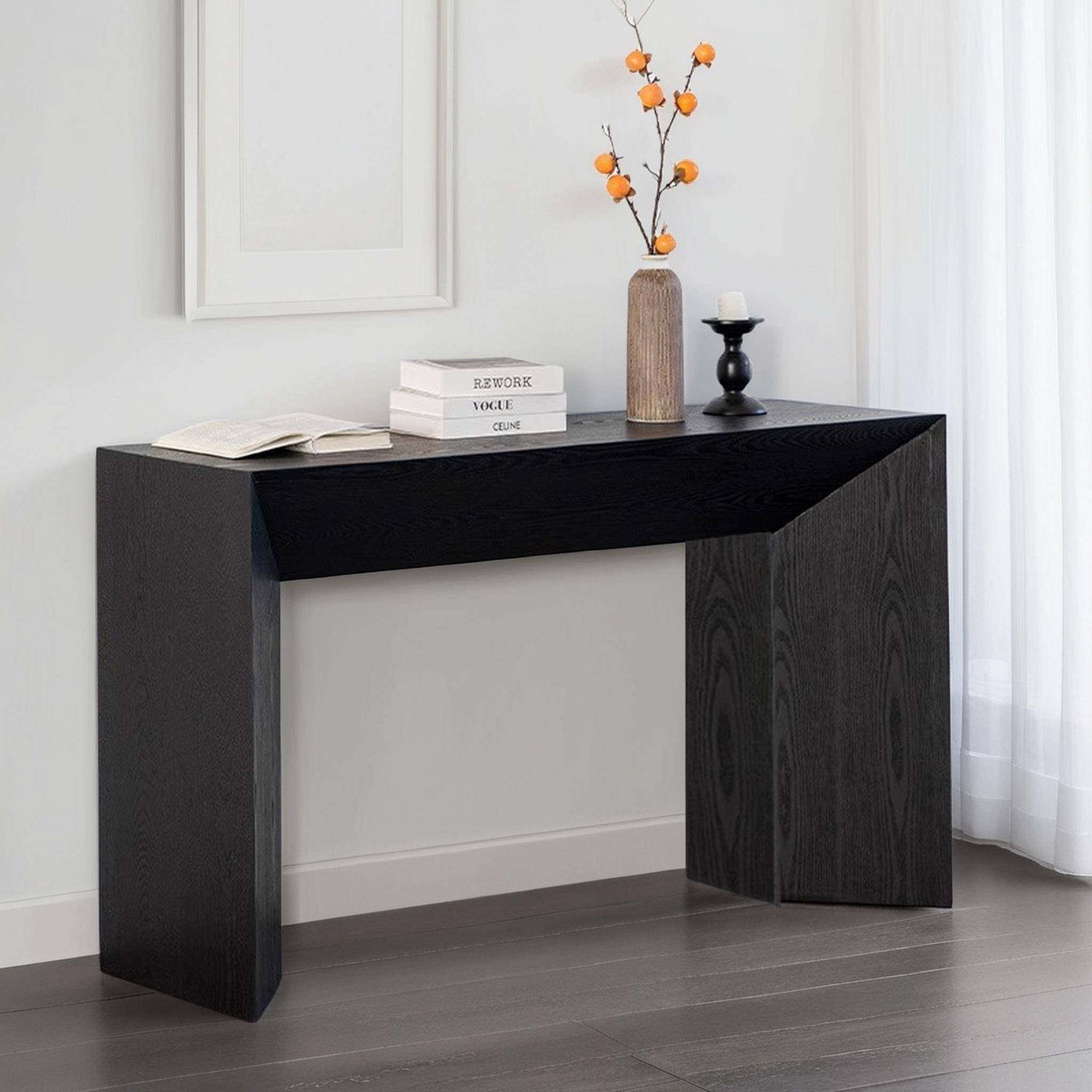 意式玄关桌新中式极窄靠墙入户端景台现代柜子简约家用壁炉高级感