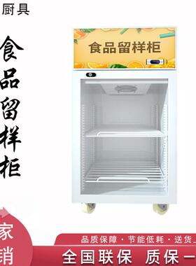 冷藏保鲜幼儿园食品留样柜带锁餐厅食堂家用小冰箱商用展示留样柜