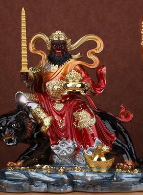 武汉财神赵公明佛像佛寺客厅办公室店家拜树脂佛像真饰品