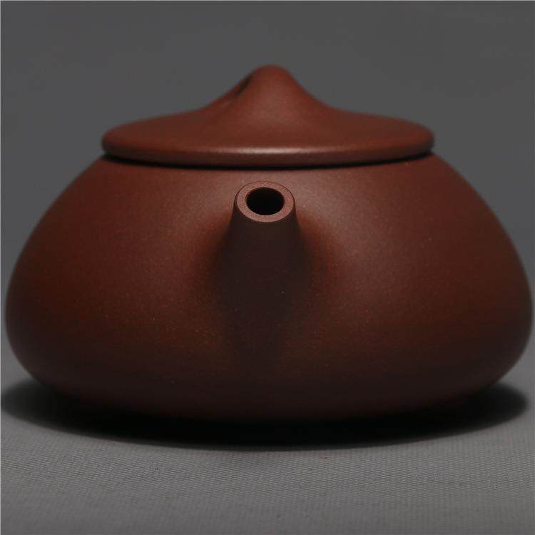 龙砂陶宜兴紫砂茶壶紫泥石瓢壶280紫毫升砂壶围炉煮茶茶壶