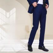 西裤 商务男长裤 蓝色通勤汽车4S店职业男装 裤 蓝色西装 雷克萨斯男士