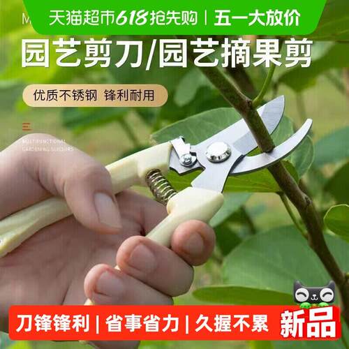 剪树枝剪刀专用花剪园艺园林修枝园丁剪嫁接强力采摘省力修水果树