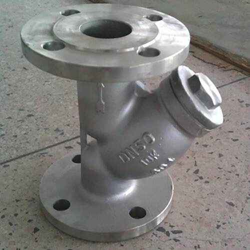 304不锈钢Y型过滤器法兰GL41W-16P全通径