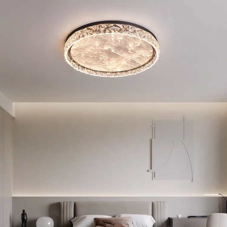 意式轻奢现代简约高级感2025新款云雾极简主卧房间灯具卧室吸顶灯