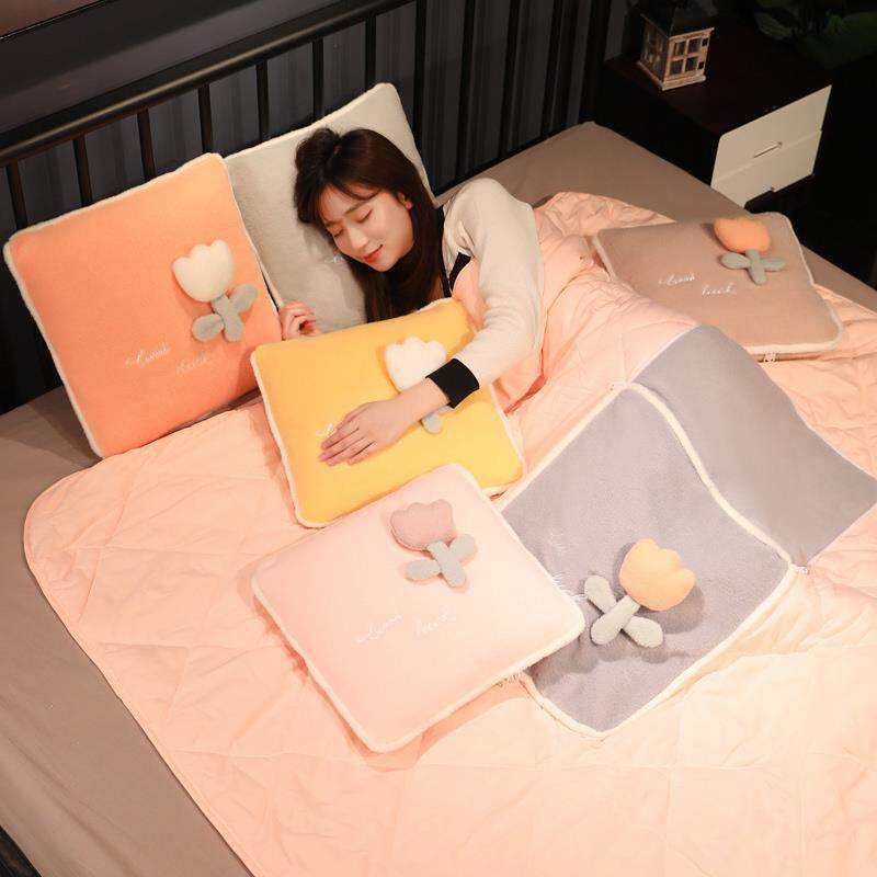 抱枕被子两用二合一折叠靠枕毯子汽车办公室午睡枕头车载毛毯夏季