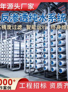 大型纯水设备厂家 水处理成套设备 过滤净化设备 RO去离子水设