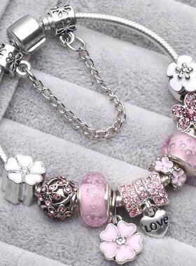 Dropshipping Vintage Silver Color Charms Bracelets for Women