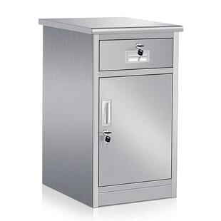 304不锈钢收纳柜桌下文件柜资料档案柜医院移动床头工具收纳矮柜