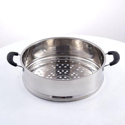 新款凹口笼屉不锈钢蒸格加厚加高蒸笼蒸屉24cm-36cm多用锅蒸锅笼