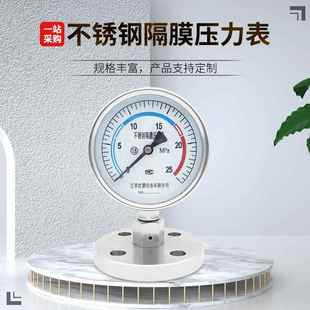 隔膜压力表不锈钢隔膜压力表