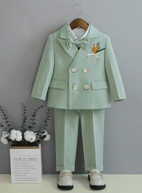 Child Fomal Dress Suit Set British Style Baby Boys Wedding B