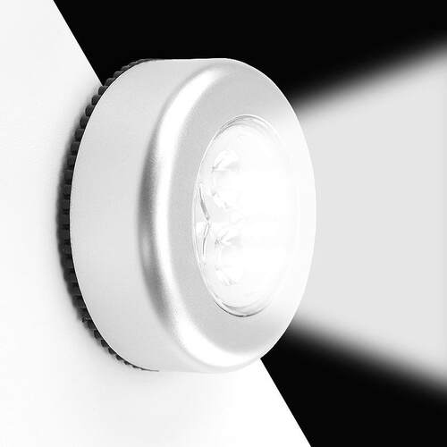 3LED Tap Light, Touch-Activated 3-Head Push Light for Car Tr