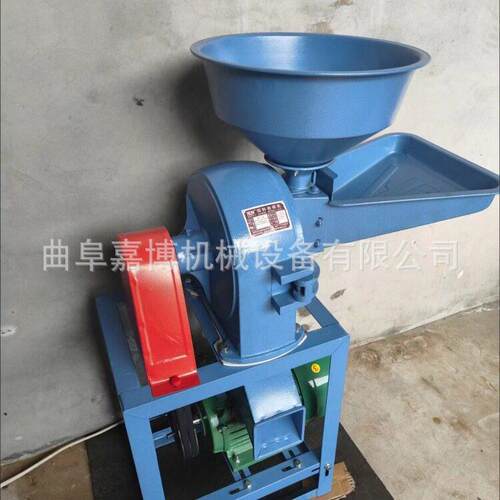 小麦玉米齿爪粉碎机小型双口粮食打粉机家用电磨粉机粗细可调