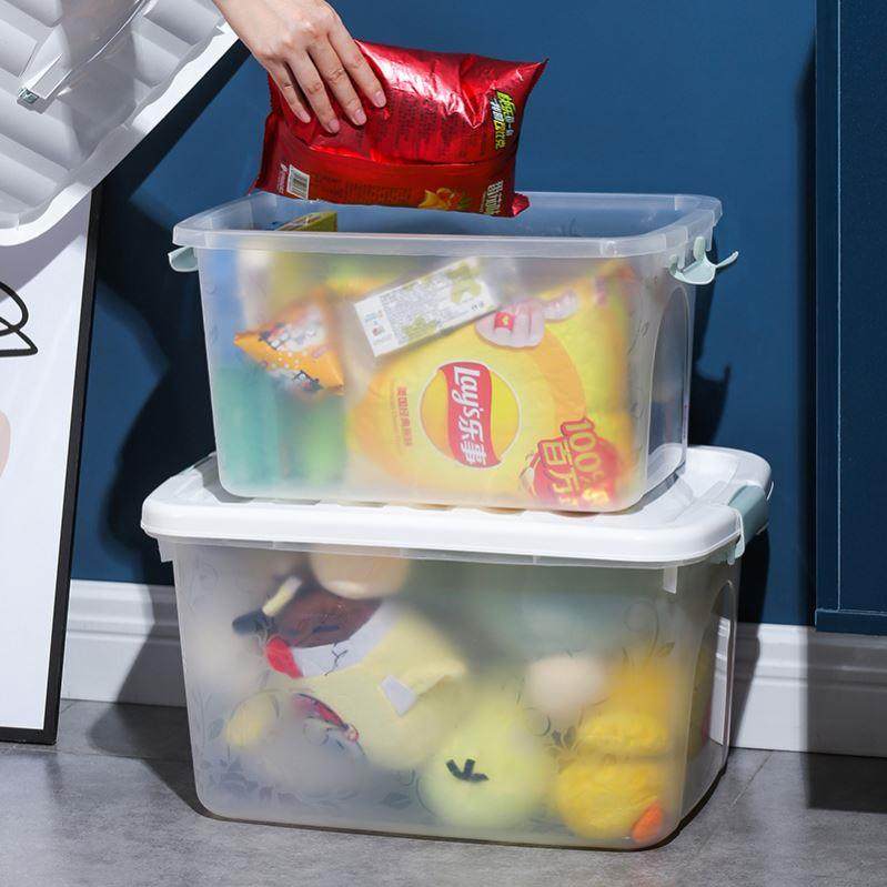 Storage box plastic box transparent dormitory organize boxes