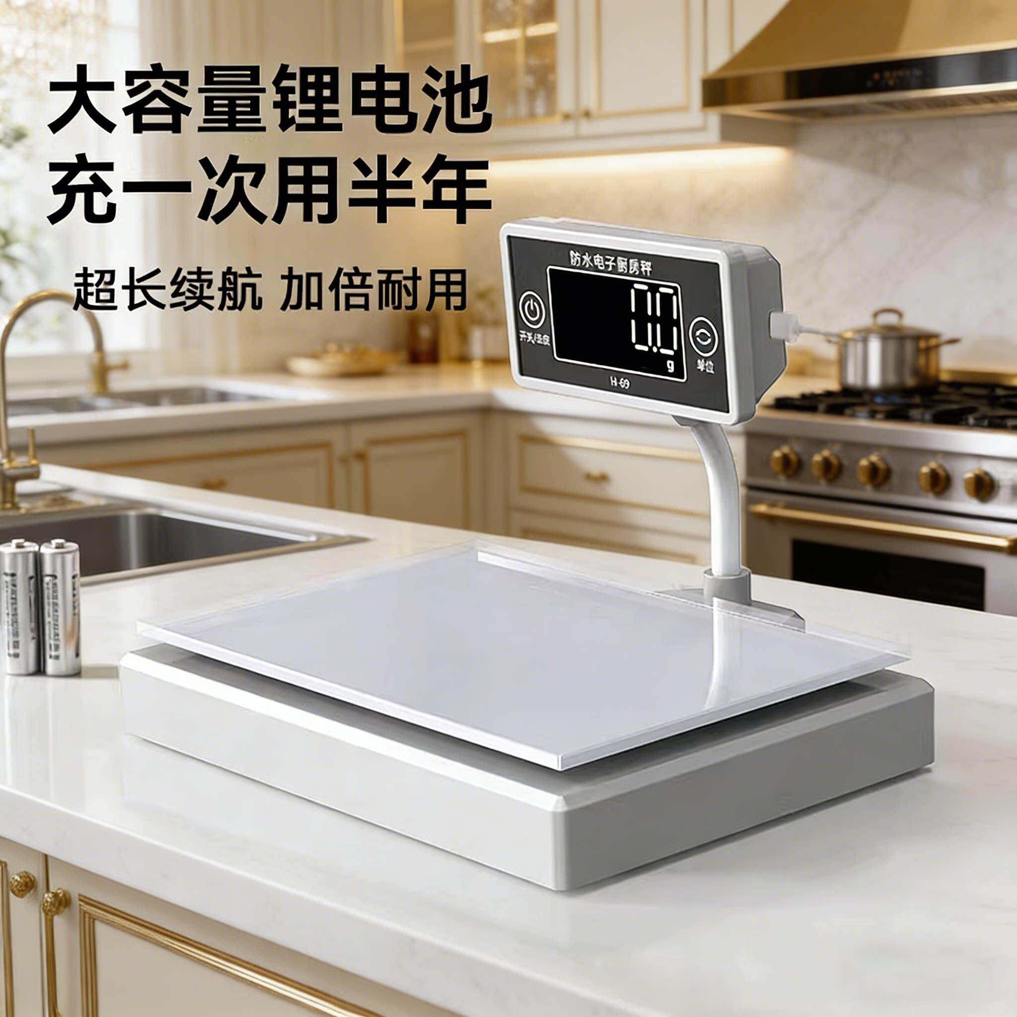 德国精准厨房秤防水电子秤小型称重器高精度克秤食物称家用烘焙称