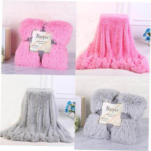 Blankets Soft Fur Faux With Fluffy Throw Blanket Bed Sofa1