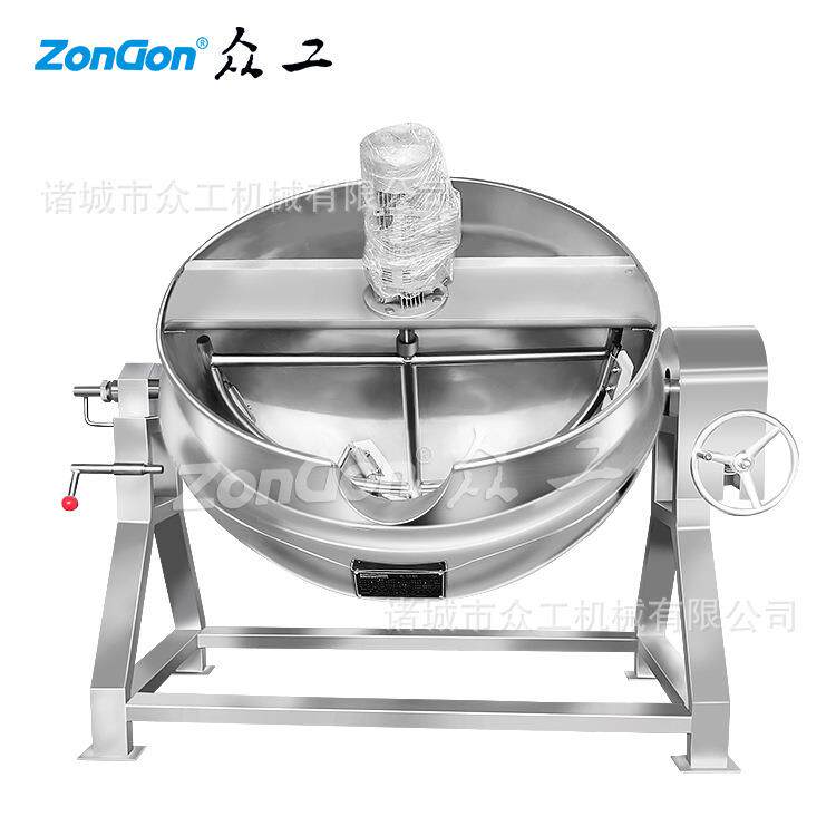 不锈钢304蒸汽夹层锅 电加热可倾卤蛋锅炒锅 全自动电加热卤煮锅