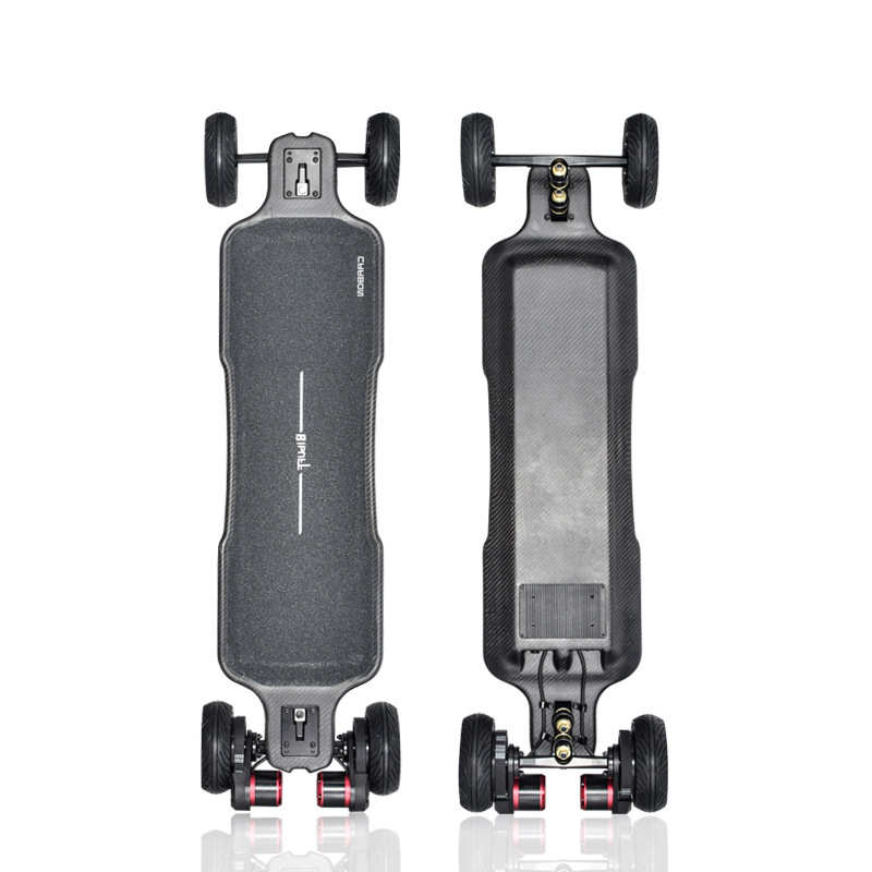 越野成人炭纤维四轮电动滑板车无线遥控刷街代步双驱长续航双减震